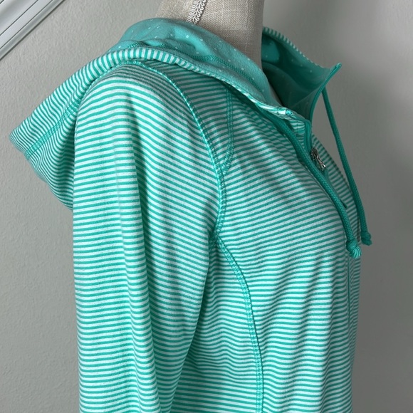 Made for Life PM Green Striped Hoodie Jacket - Picture 7 of 15
